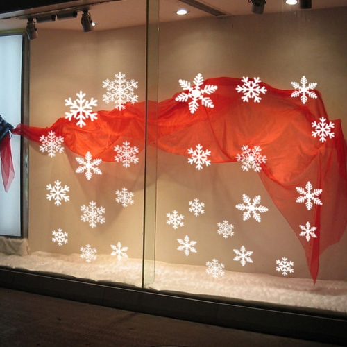 Новогодние наклейки на окно