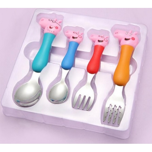 Столовые приборы Свинка Пепа, Джордж, мама и папа