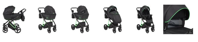 Универсальная коляска Adamex Cristiano Fluo